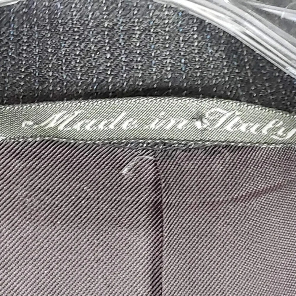 CANALI Coat Sport Jacket Blazer Wool Gray Stripe Three Button Mens 54L US 44